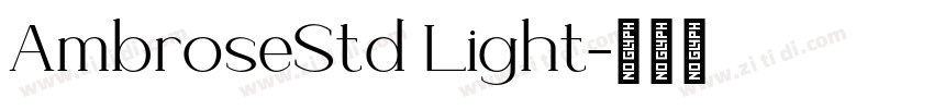 AmbroseStd Light字体转换